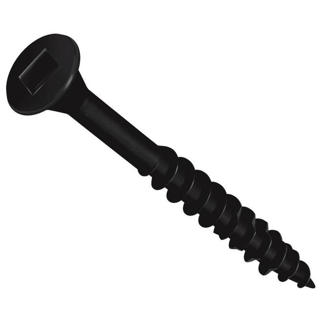 Hillman Black Zinc-Plated Steel Wood Screws #8 x 3-in