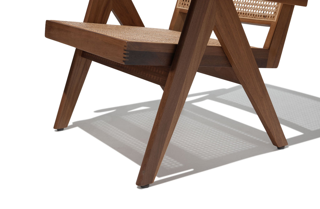 Compass Natural Cane Lounge Chair