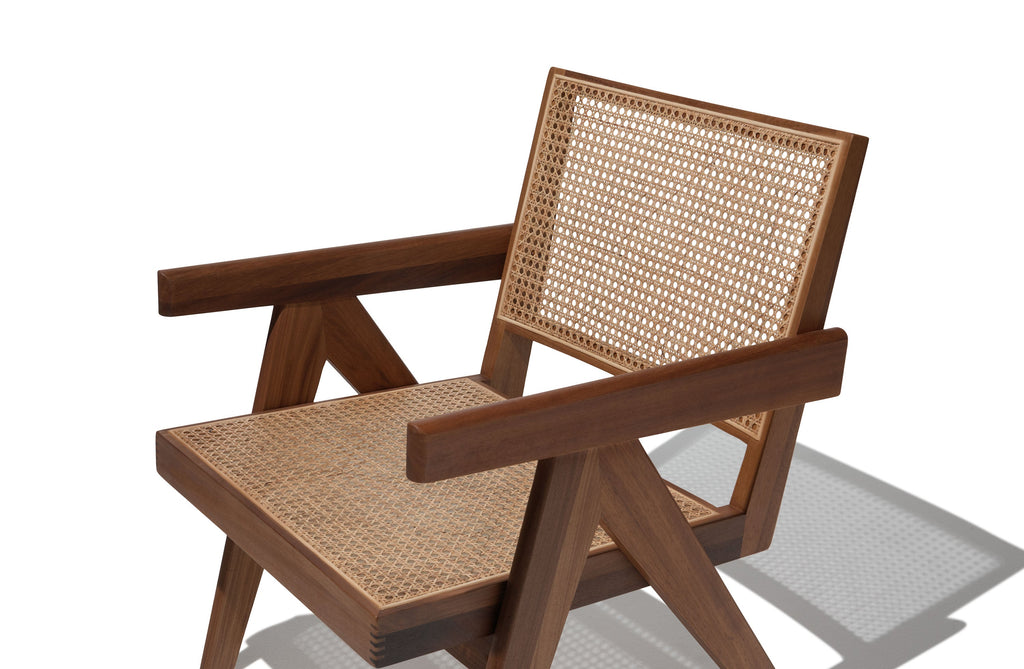 Compass Natural Cane Lounge Chair